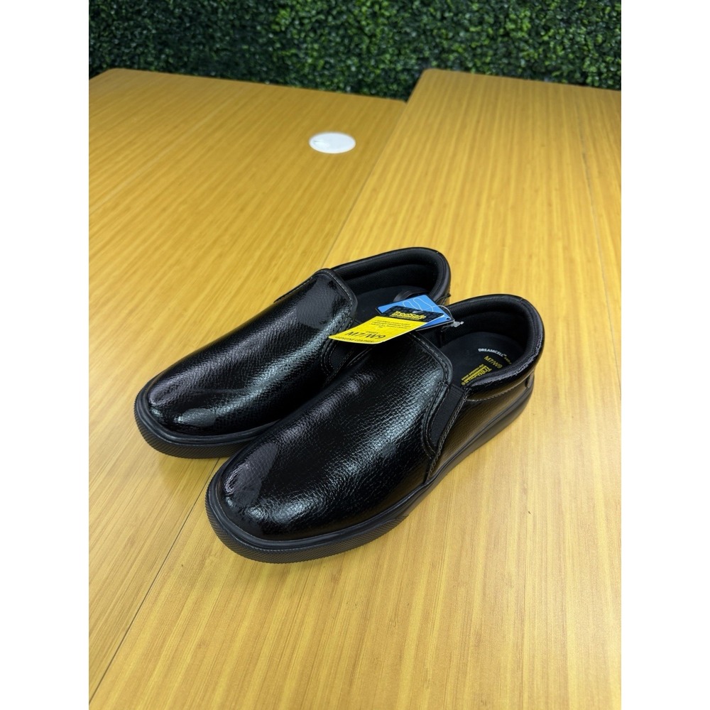 Tredsafe Ric Unisex Men 7 Women 9 Black Polyurethane Slip-On Shoes New Black